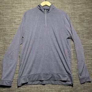 Johnnie-O Vaugh Pullover Men's Large Blue 1/4 Zip Performance Stretch Golf